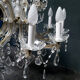 Former 15 branches with tassels of glass chandelier