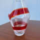 Petit vase Guzzini verre soufflé