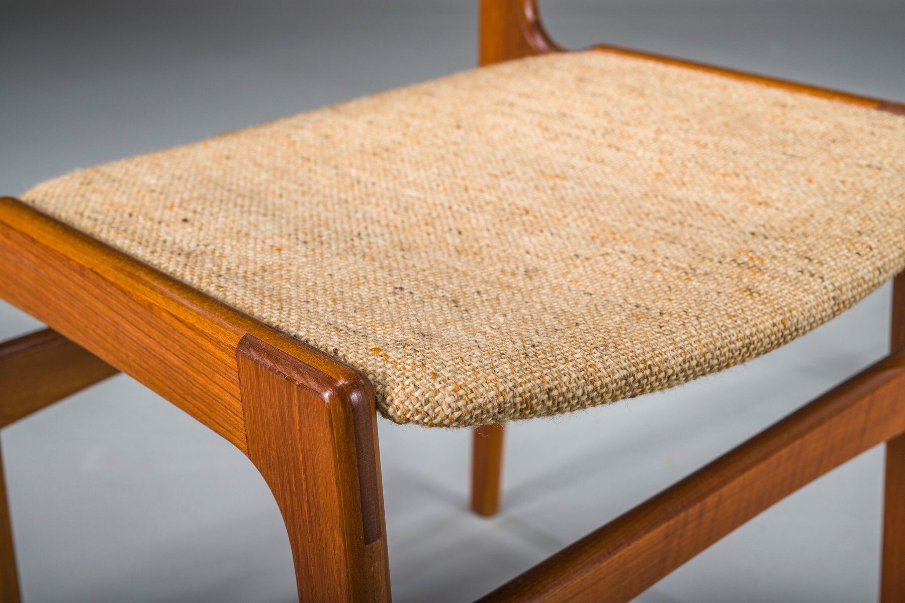 Teak dining chairs attributed to Erik Buch for Anderstrup Stolefabrik, Denmark, 1970s, set of 3