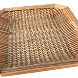 Tray / basket woven wicker