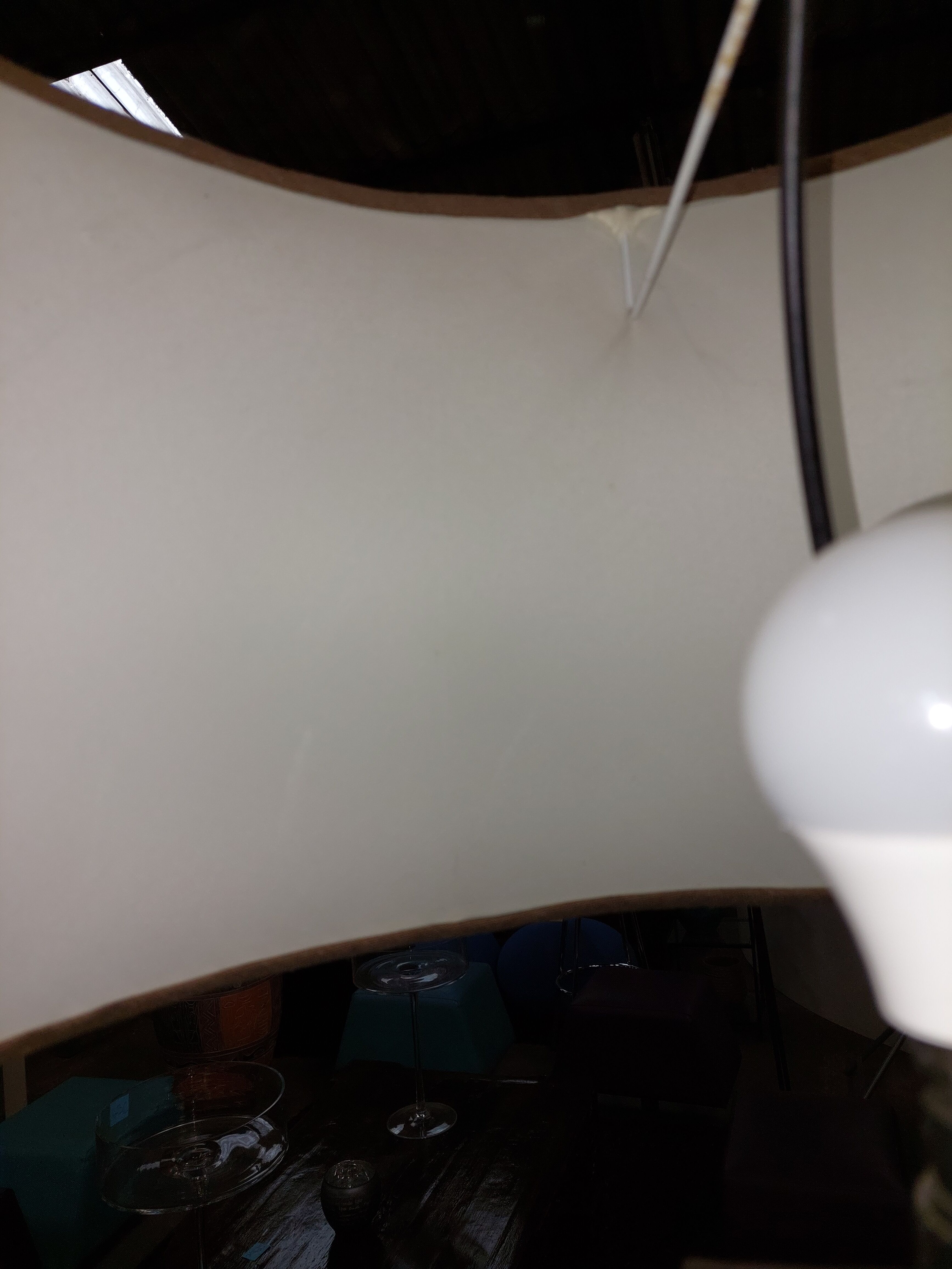 Dark brown industrial floor lamp