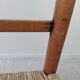 Vintage children's chair in wood and straw