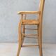 High chair for children in mulched seated wood