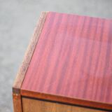 Meuble ARP Minvielle, meuble de rangement vintage, porte coulissante, décoration intérieur, 50's