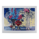 Michel Henry: Bluish still life, original signed silkscreen print