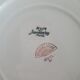 Lot 6 assiettes dorées Digoin