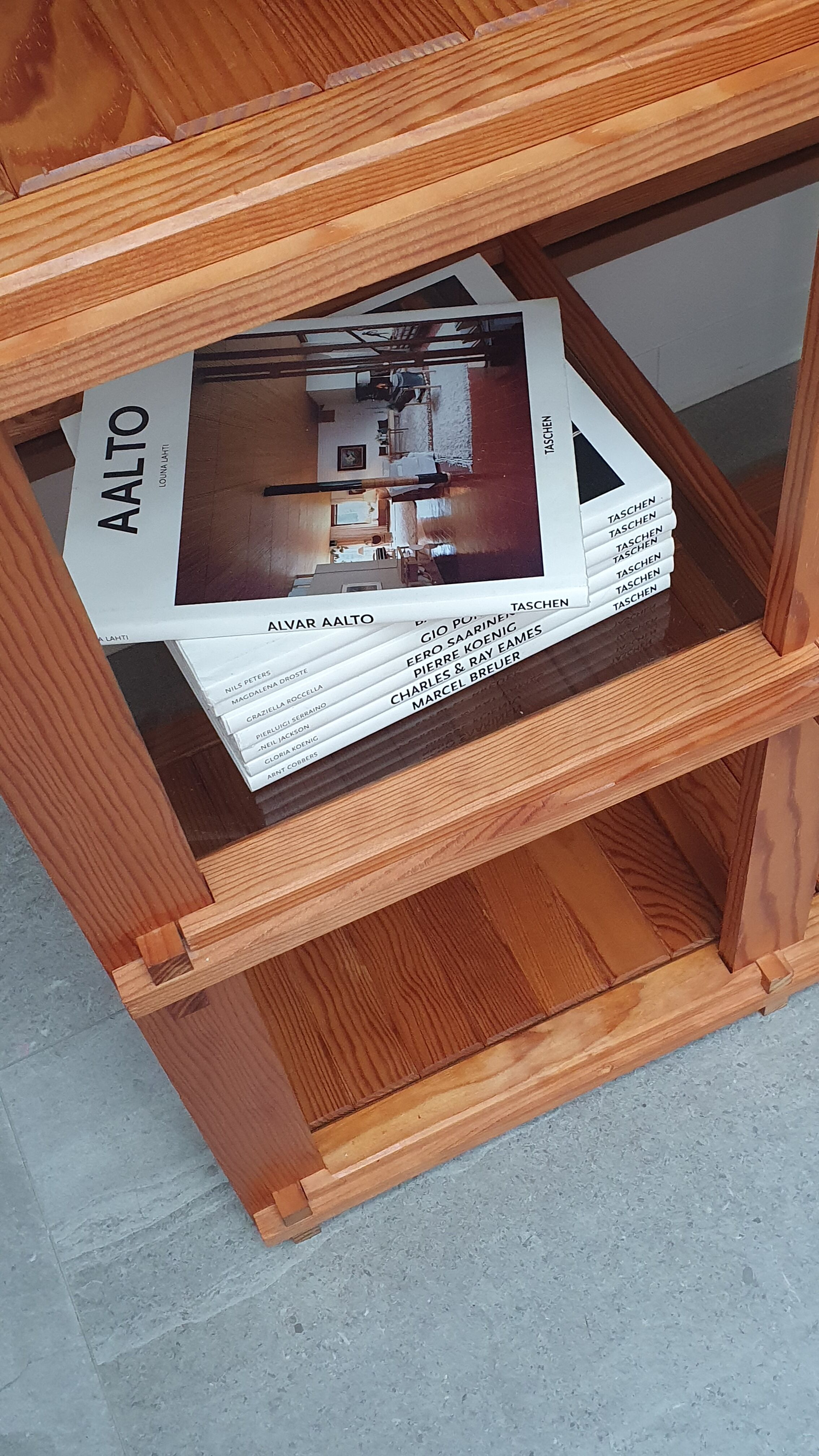 Modular shelf in solid pine 80s
