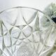 Vase vintage en verre motif géométrique