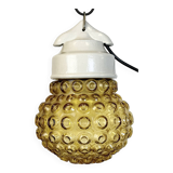 Vintage White Porcelain Pendant Light, 1970s