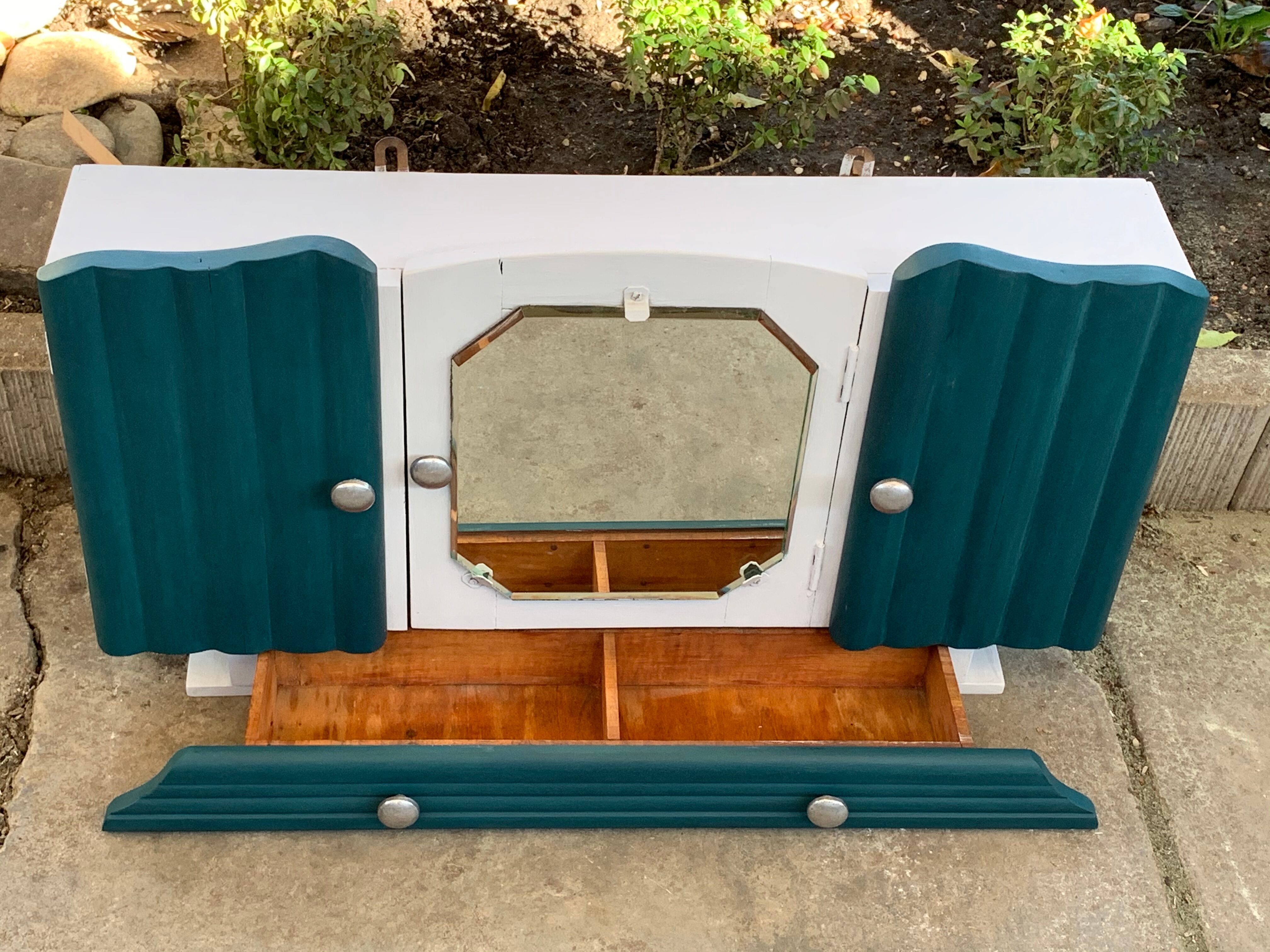 Art deco pharmacy cabinet