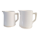 Paire de pichets en porcelaine de Digoin