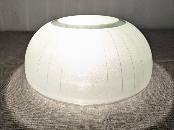 Vintage glass ceiling lamp from the 50s/60s