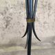 Vintage tripod floor lamp in wrought iron.