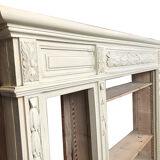 Old pharmacy furniture in grey lacquered oak, NINETEENTH