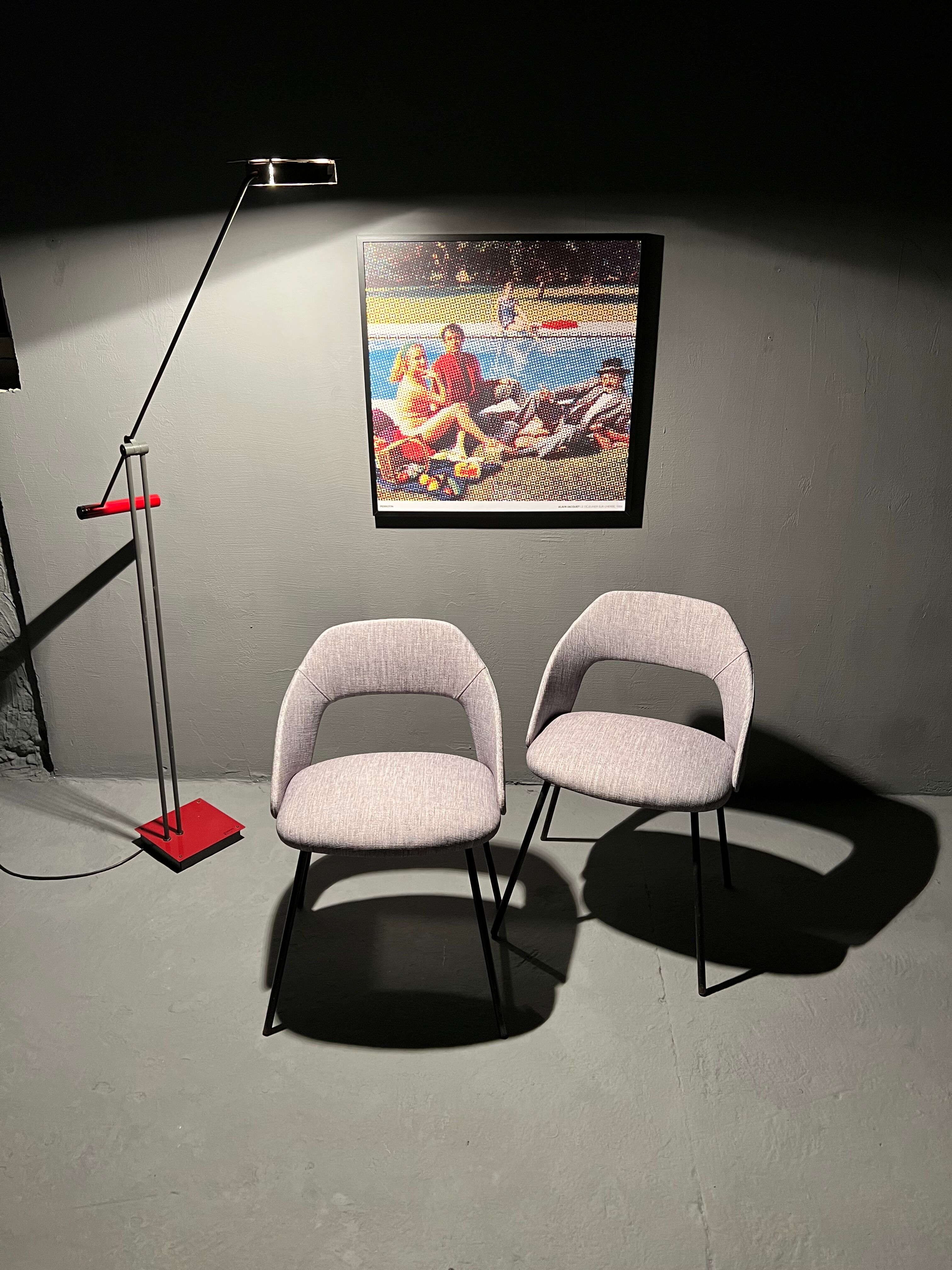 Duo of chairs barrel 1950