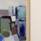 Mid-century original swedish oil on canvas "still life" by gösta falck