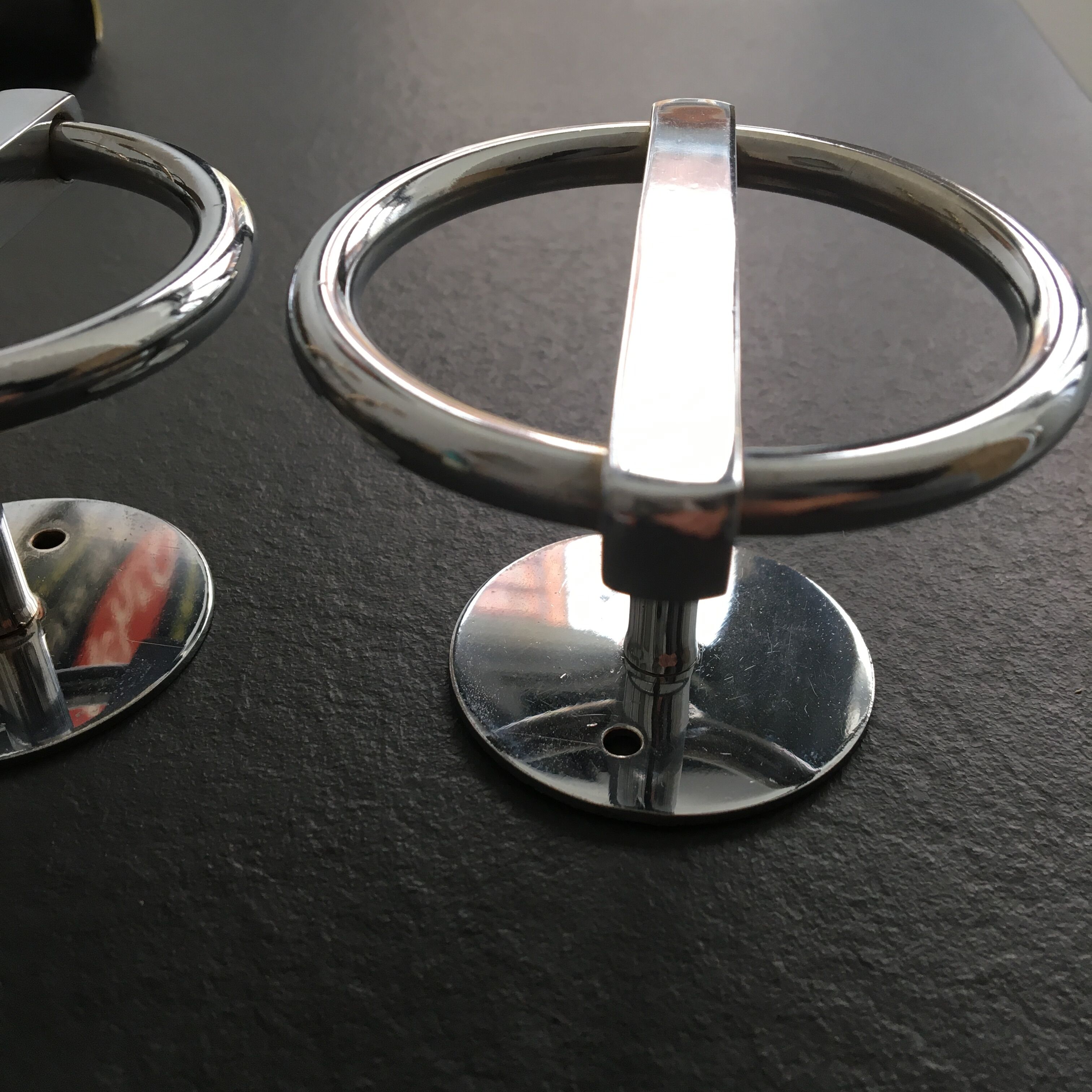 Jean Royère chrome metal patères, 50