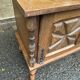 Solid wood bar cabinet in Spanish Basque style from the 1930s.