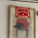 Vintage 1960 triptych mirror barber Mirbel blue Klein lizard imitation - 27