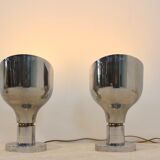 Sophisticated Franco Albini, Franca Helg and Antonio Piva chromed AM/AS series ceiling spotlight, Italy 1950s