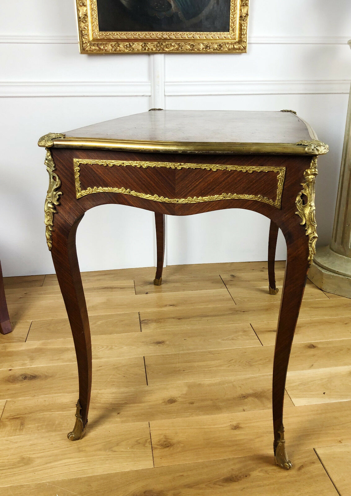 Desk flat time Napoleon III style Louis XV