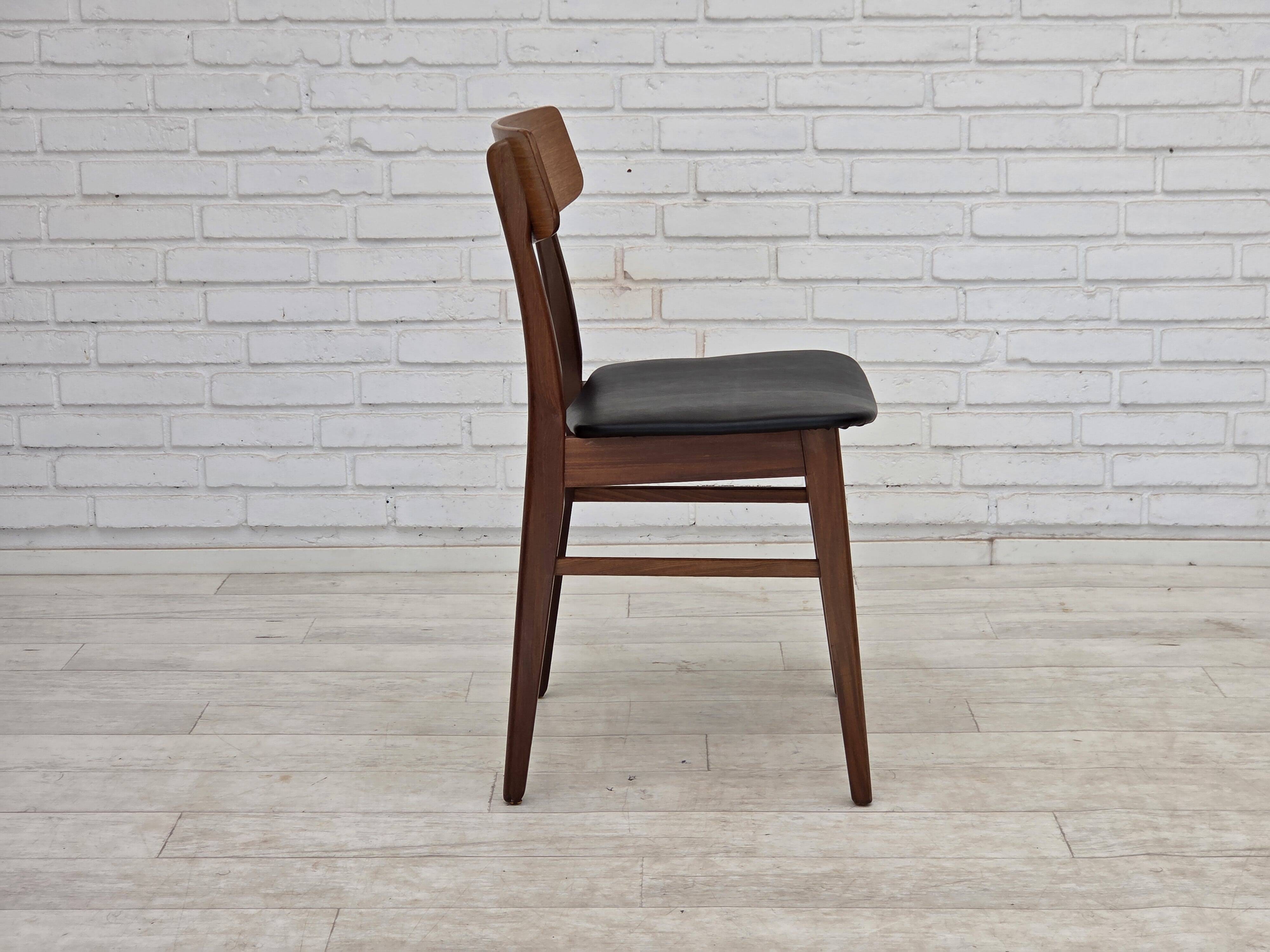 1970s, set of 4 Danish dining chairs by Findahl Møbelfabrik, teak wood.