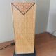 Vintage straw marquetry lamp