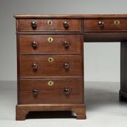 Mahogany partner desk English 19th century
