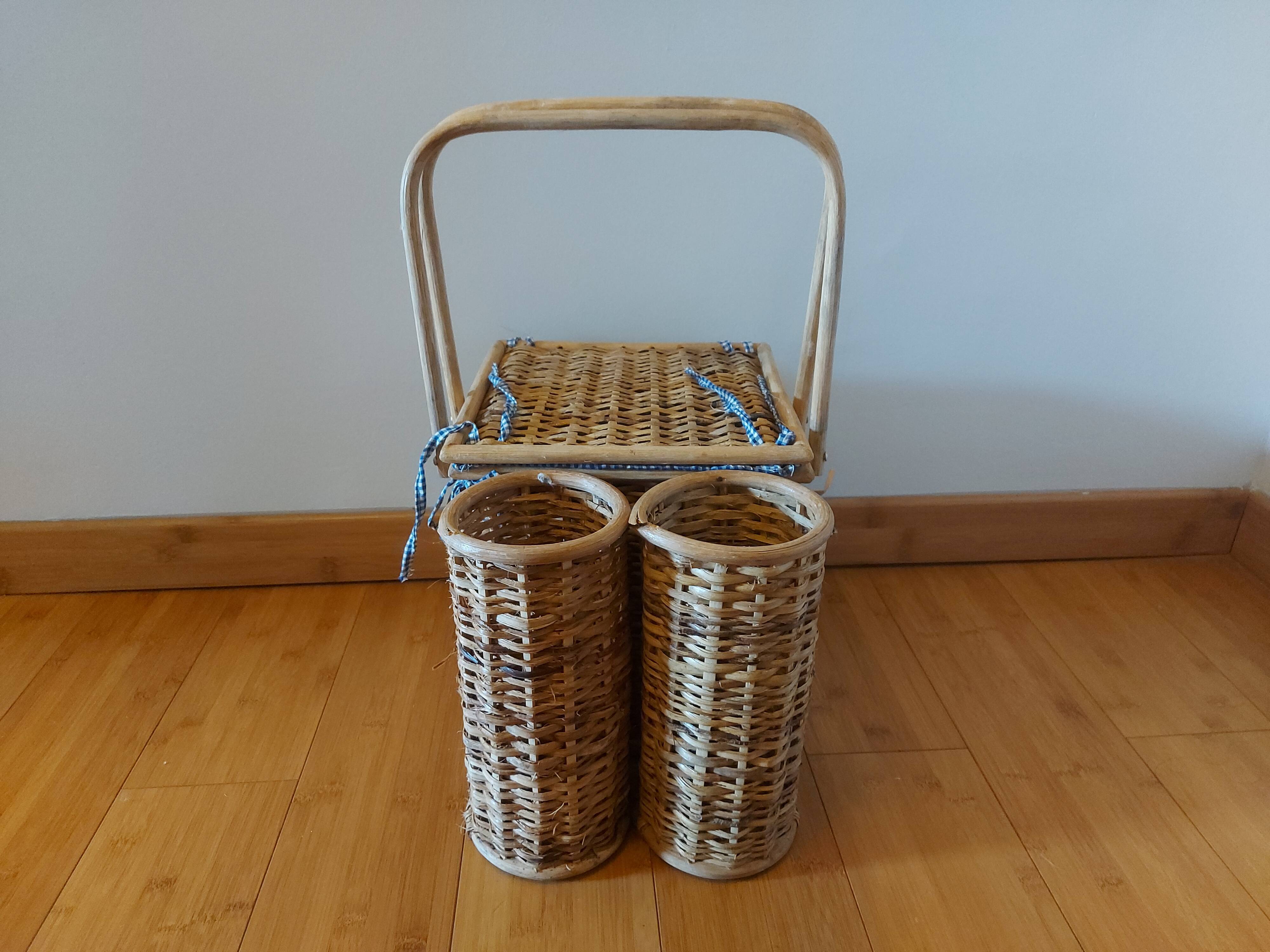Panier à pique nique en rotin