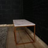 Living room marble metal coffee table