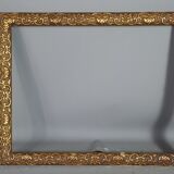 Old frame gilded stucco wood 47x38 foliage 42x32.9 cm Louis XIV SB style