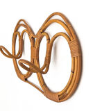 Wall-mounted reed and wicker coat rack by franco albini and franca helg for vittorio bonacina 1958