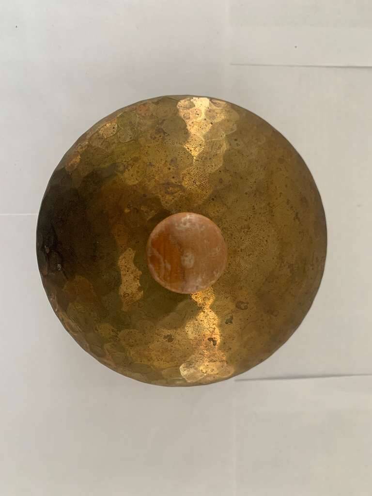 Emil Funk VEB Kunstschmiede Neuruppin Brass Deckeldose Dose Lidded Box Art