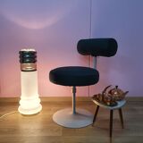 Lampadaire en verre opalin du milieu du siècle de Peil & Putzler, Allemagne, années 1960