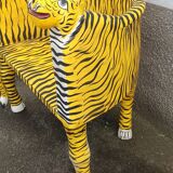 “Tiger” look wooden armchair