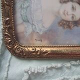 Miniature portrait signed Moritz Dallinger