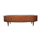 Scandinavian design sideboard in blond teak