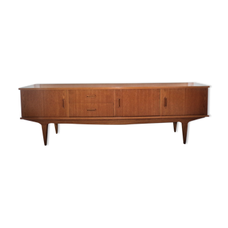 Scandinavian design sideboard in blond teak