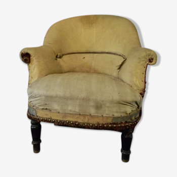 Fauteuil crapaud des années 1870