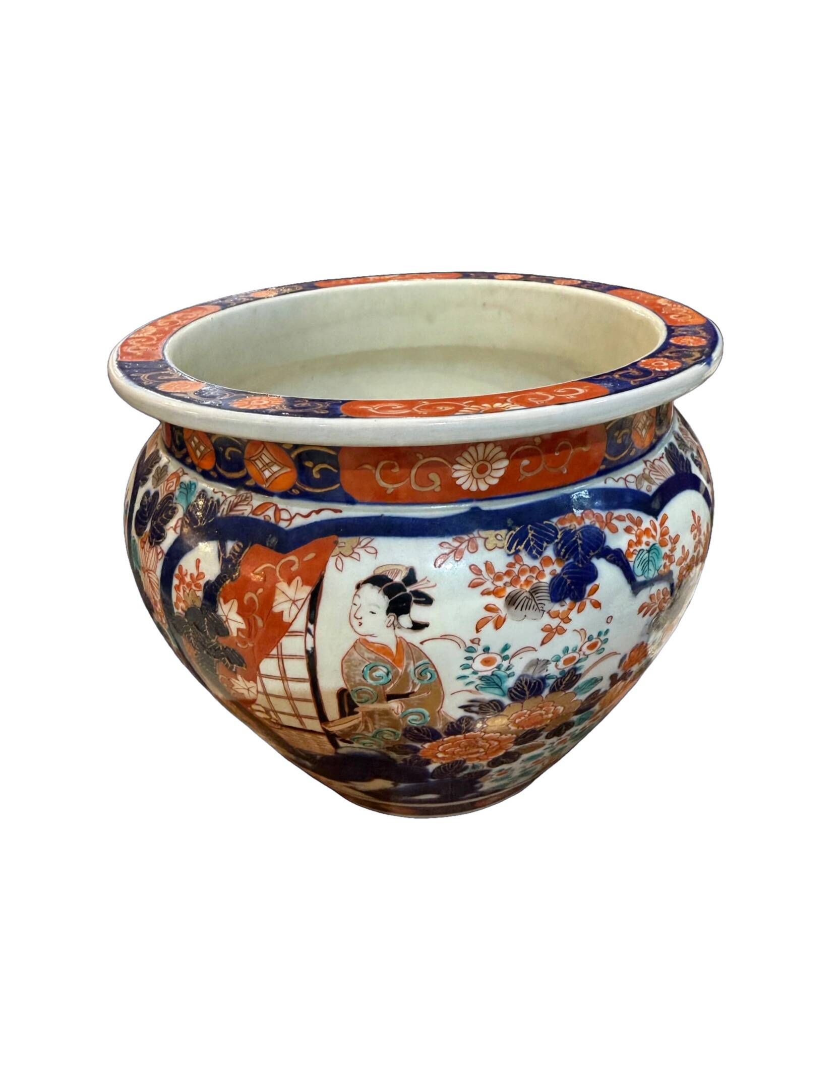 Cache-pot / Jardinière Imari Japan - Meiji period, late 19th - early 20th century