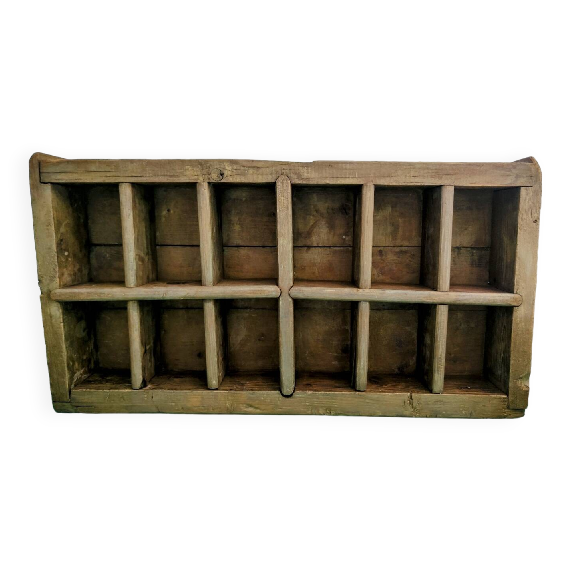 Wooden locker shelf