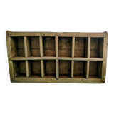Wooden locker shelf