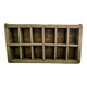 Wooden locker shelf
