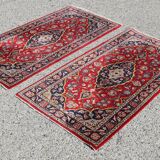 Paire de Tapis d'Orient Orient Iran Kashan : 137 x 070 cm