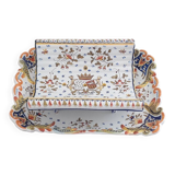Géo Martel in Desvres / Asparagus dish / Signed GM and St Malo / Mention: A ma Vie