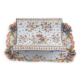 Géo Martel in Desvres / Asparagus dish / Signed GM and St Malo / Mention: A ma Vie