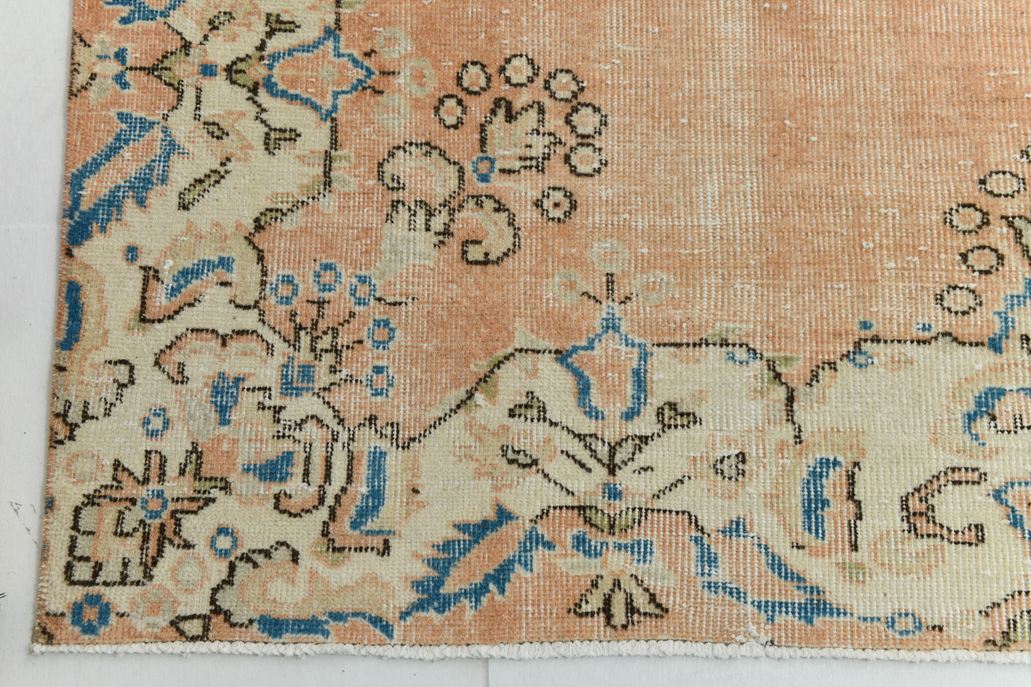 7x10 oriental peach turkish rug 206x309cm