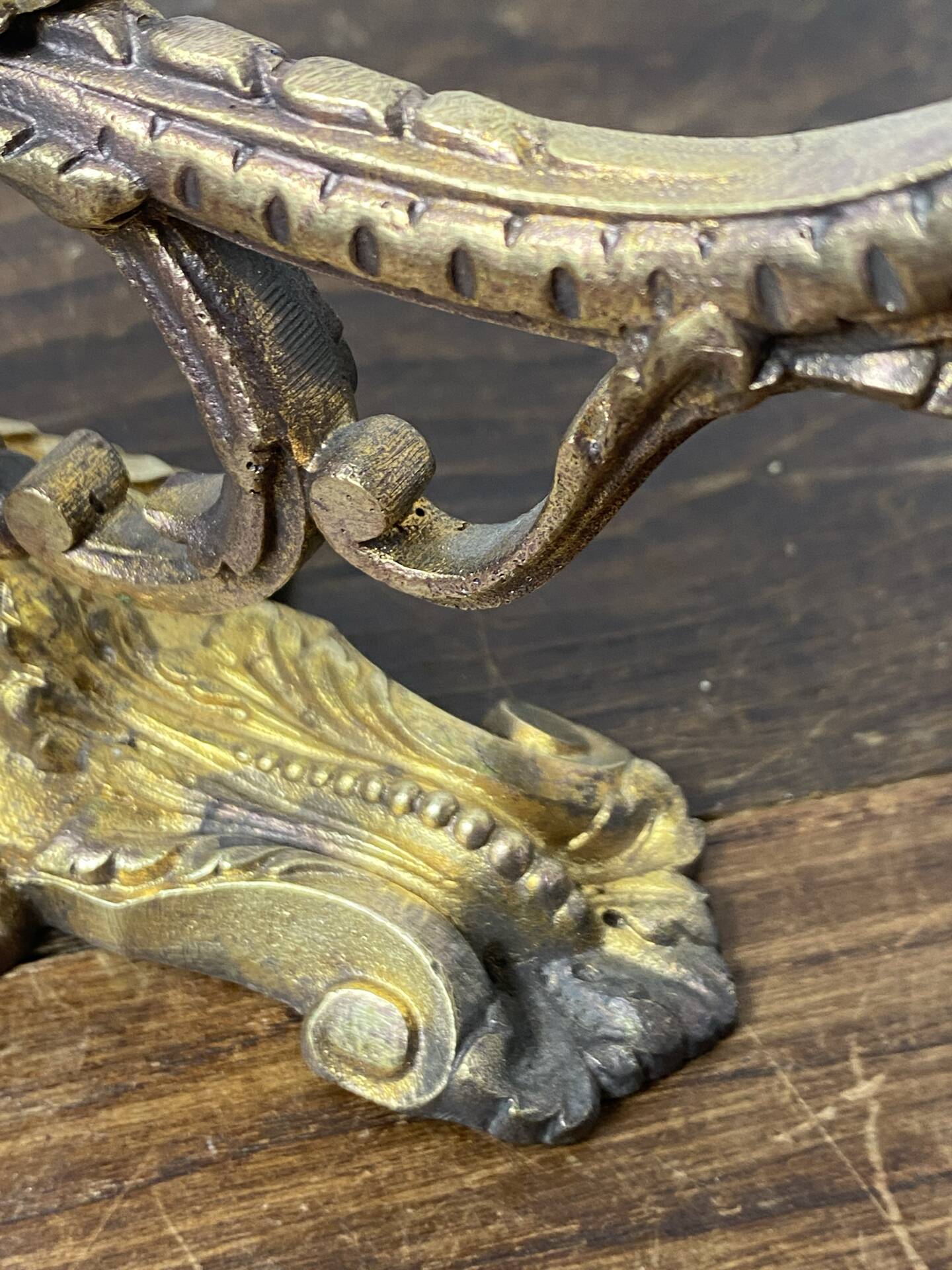 Bronze coat hook, 19th century