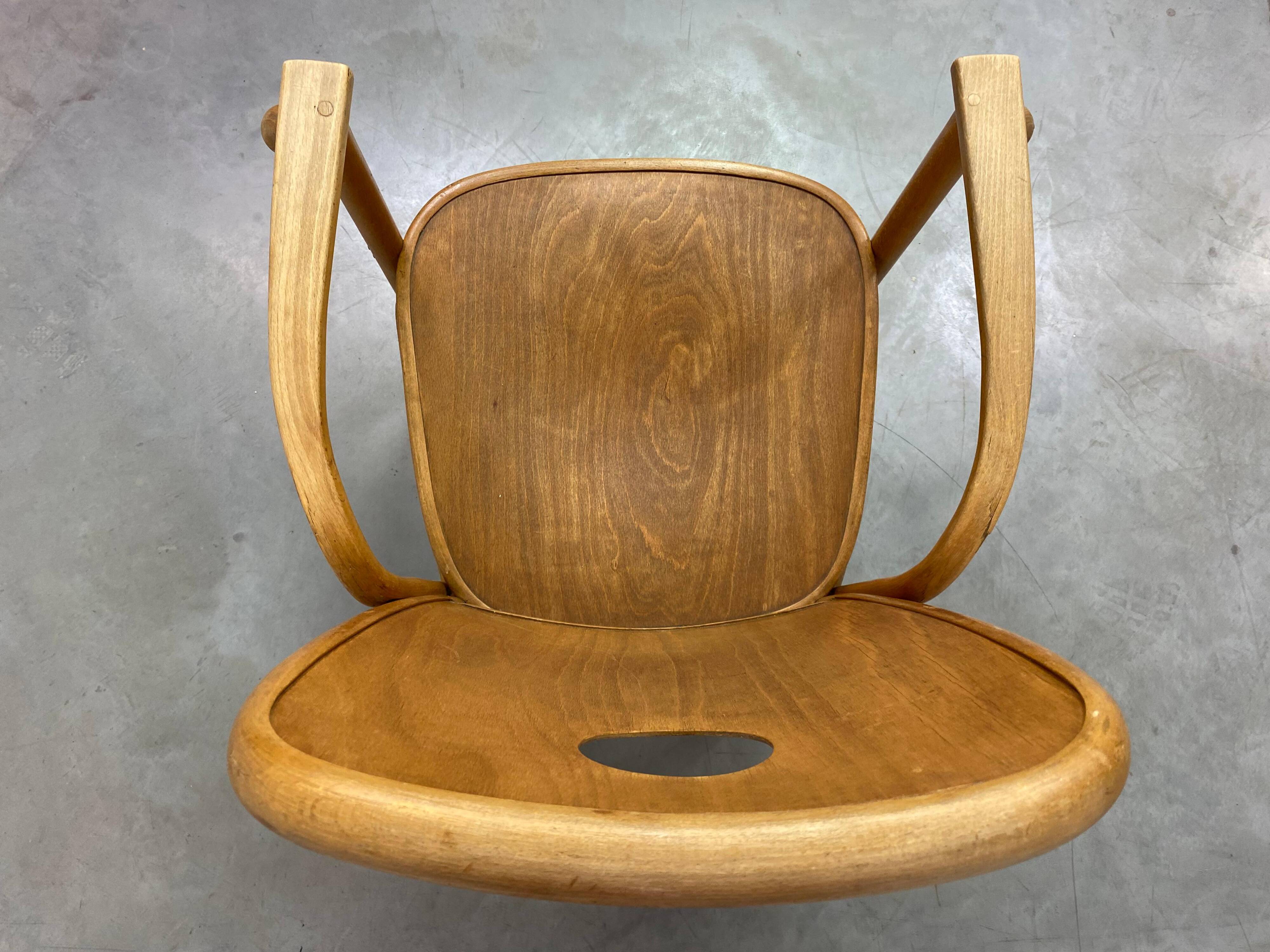 Very rare armchairs no. 813 /1F by Josef Hoffmann for Jacob Josef Kohn