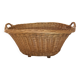 Wicker laundry basket